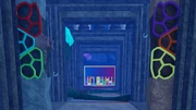 The entrance to Judgement's Keep, with all six Crysticulums filled in.
