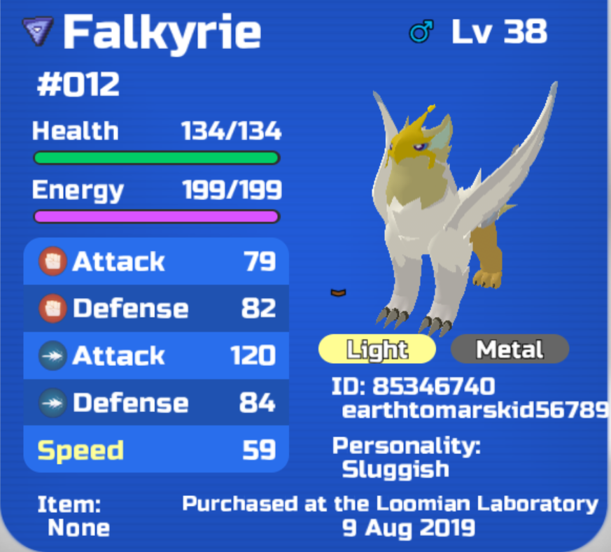 LL Fact of the day #54: Falkyrie and Eruptidon both have signature moves  that are physical, while being ranged attackers. : r/LoomianLegacy