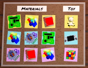 Recipes for all of the toys.