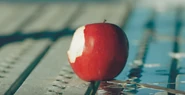 ..., but hitting apples...