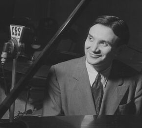 Raymond Scott at the keyboard on CBS Radio ca