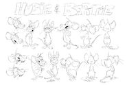 Hubie and Bertie's model sheet