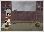 Background painting and animation cel