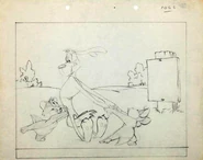 Preliminary sketch lobby card