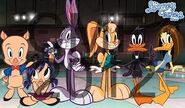 In early promotional material for The Looney Tunes Show before she was mysteriously written out of Season 1