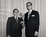 Stan with Daws Butler accepting an Emmy Award for Time for Beany