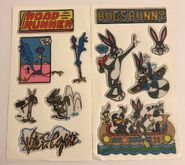 Vtg LOONEY TUNES Puffy Stickers Bugs Bunny Road Runner Wile E Coyote 2 Sheets 11