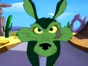Beast Boy as Wile E. Coyote