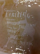 Damaged original credits cel