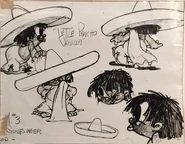 Model sheet with working title