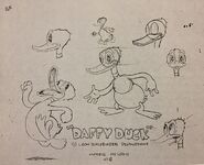 Daffy's model sheet