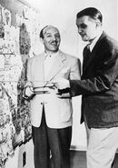 Michael Maltese with Friz Freleng.