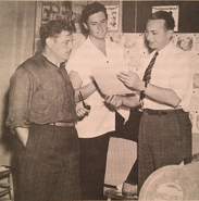 Clampett with Melvin Millar and Warren Foster. circa. 1940