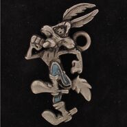 Wile E Coyote Super Genius Running Figure Charm