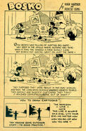 Bosko comic strip from the 1930s