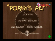 Porky's Pet - computer-colorized title