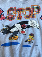Vintage Looney Tunes Sylvester Tweety sweater sweatshirt 1996 Medium