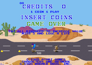 Screenshot of the Road Runner arcade game