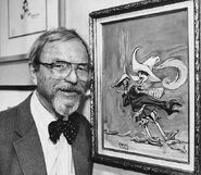 Chuck Jones with Daffy Duck