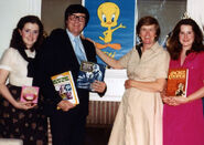 Bob with his wife Sody and their daughters Ruth (left) and Cheri (right)