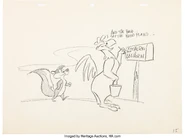 A layout with Foghorn Leghorn and Pepé le Pew.