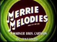 Original Merrie Melodies title