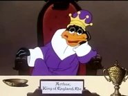 King Daffy in Bugs Bunny in King Arthur's Court