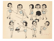 Model sheet (first version, color)