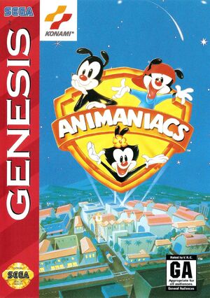 Animaniacs Sega Genesis Box Art