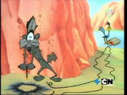 Wile E. Coyote's first-ever accident involving explosives, which is censored on ABC