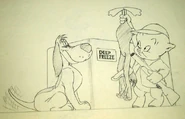 DaffyDuckHunt-pencil-Lobby1.jpg (66 KB) Lobby card (preliminary sketch)