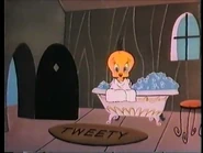 "Ooh! I tawt I taw a peeping tom cat!"