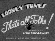 The ending card, which was cut from versions aired by Sunset Productions and when shown on Nickelodeon as a redrawn colorized version