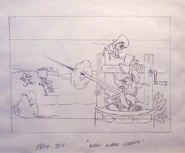Lobby card preliminary sketch