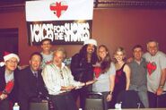 Tom with Billy West, Jeff Bennett, Jim Cummings, Jess Harnell, Kari Wahlgren, Corey Burton, and Rob Paulsen