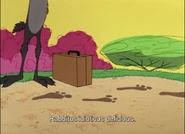 Bugs' Latin Name mentioned via spoken dialogue by Wile E.