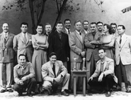 Chuck with his animation unit c. 1950