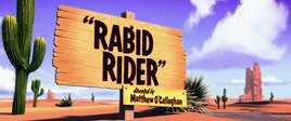 Rabid Rider Title Card