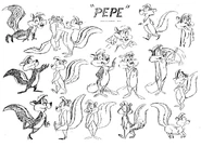 Pepe le pew model sheet ver 3 by guibor-d71va2u