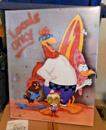 Warner Brothers 1988 Locals Only Surf Looney Tunes poster with Foghorn