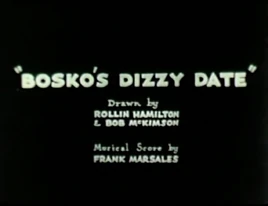 Bosko's Dizzy Date title card