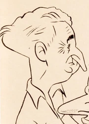 Caricature of Loomer by .