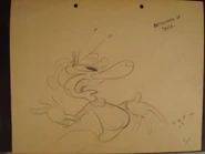 Preliminary sketch by Rod Scribner[4]