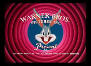 1954-1955 Merrie Melodies Red Rings Blue Background Bugs Bunny's Head