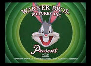 1950 Merrie Melodies Green Rings Green Background Bugs Bunny's Head