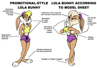 Boceto de Lola Bunny.