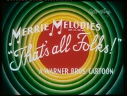 The BR ending card, taken from the rare proto-dubbed version as seen on Boomerang UK