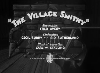 The Village Smithy Restored Title Card