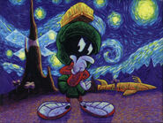 Wallpaper Looney Tunes Marvin Martian VanGough-1-1024x768