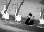 A fat, Daffy Duck-looking duck from "south" Germany